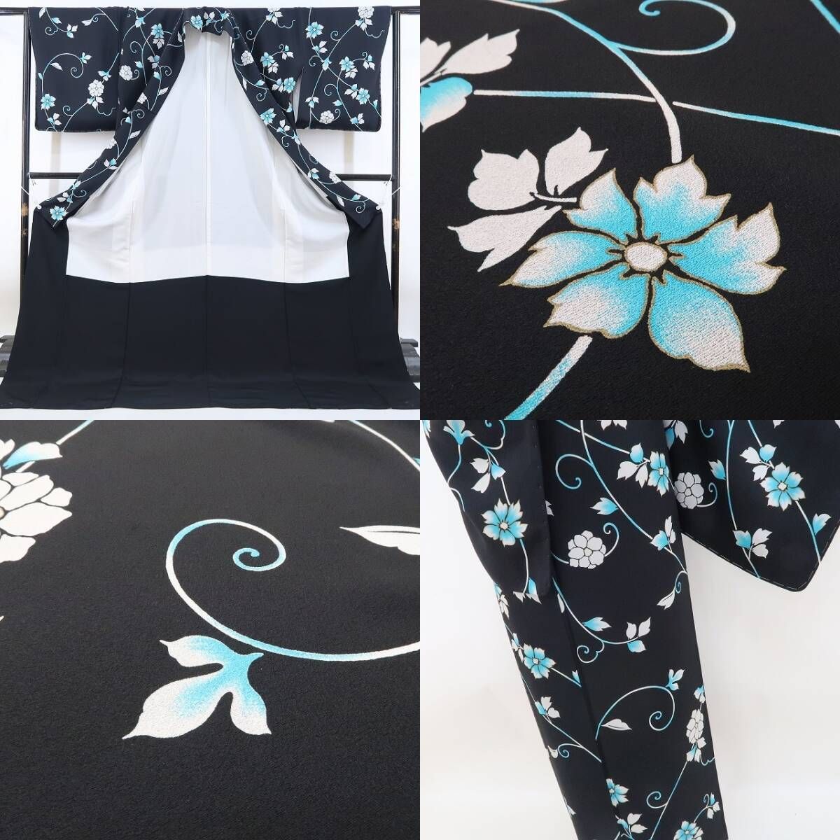 ❁tomihisa❁新品 唐花 着物 正絹“花の小紋に笑顔を添えれば貴女に