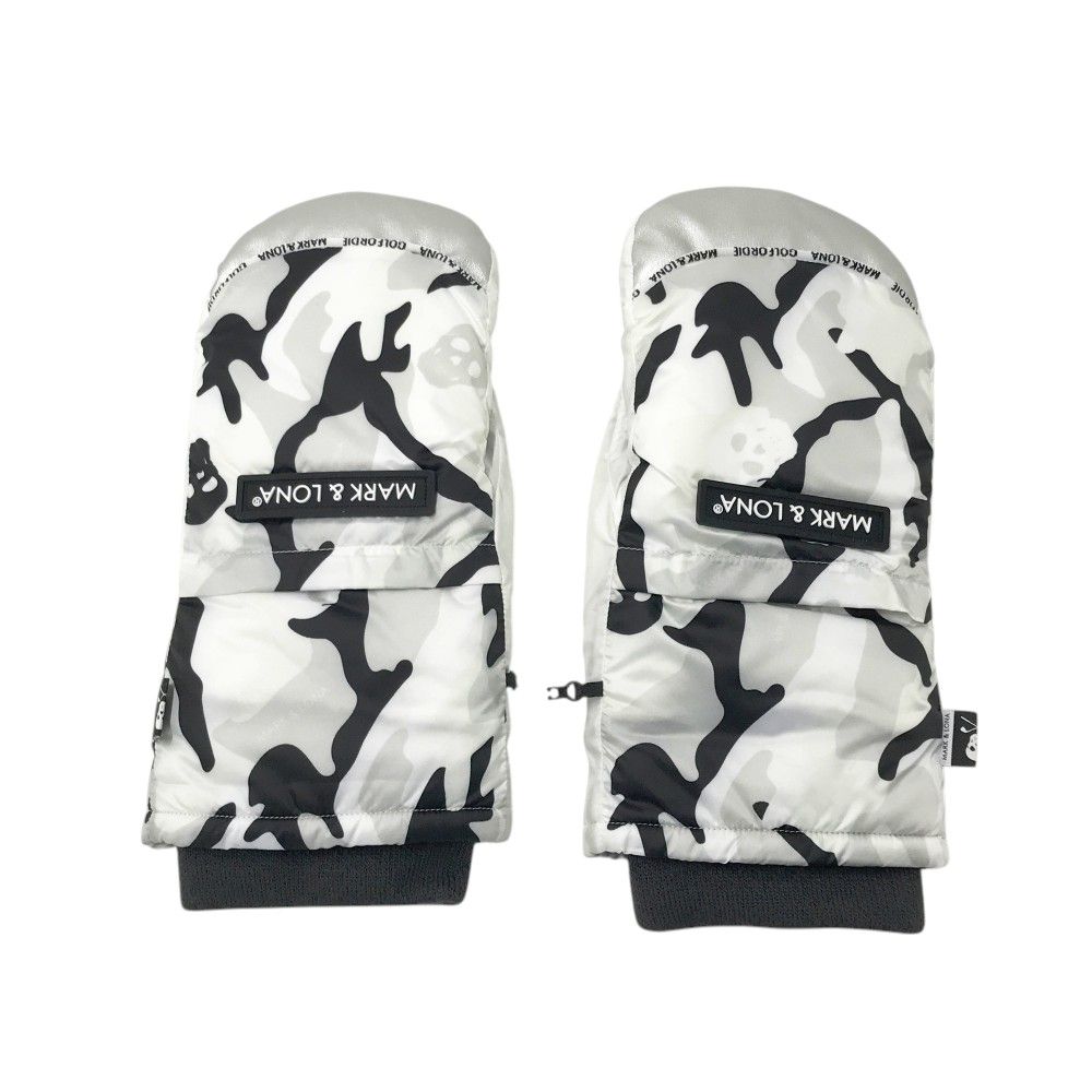 MARK&LONA マークアンドロナ ミトン スカル カモフラ柄 ホワイト系