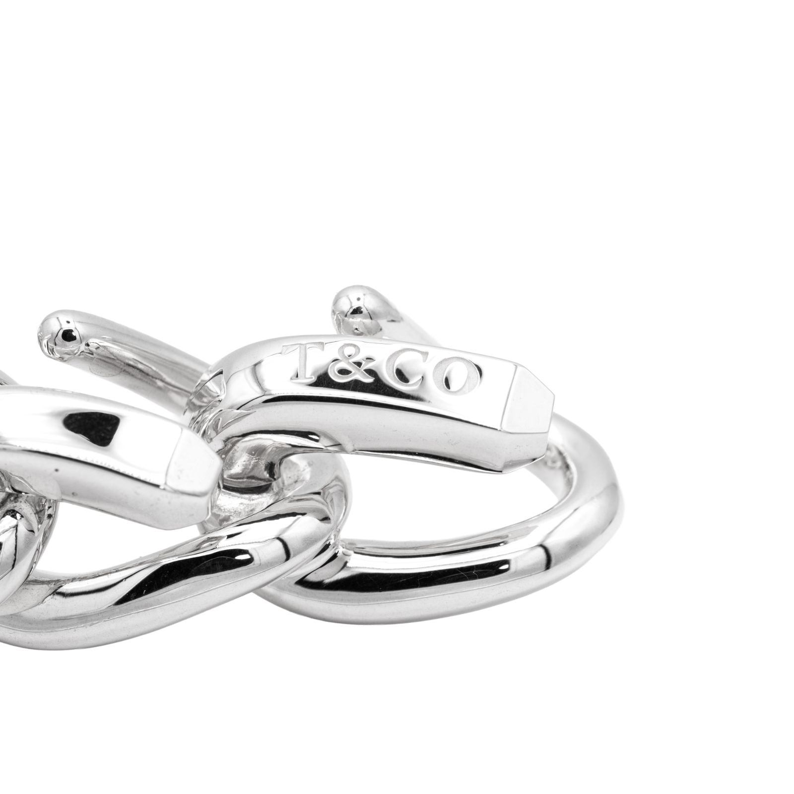 新品 ティファニー SS LGLINK FORGE POLNL 18IN TIFFANY & Co.】ティファニー フォージ ラージ リンク ネックレス