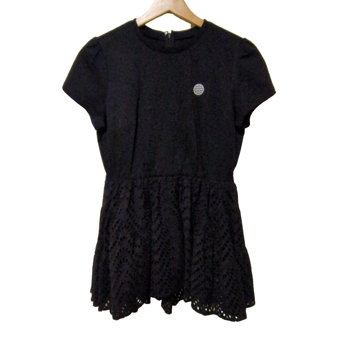 ボーダーズアットバルコニー フリル Tシャツ カットソー ロゴワッペン 36 ボーダーズアットバルコニー フリル Tシャツ カットソー ロゴワッペン