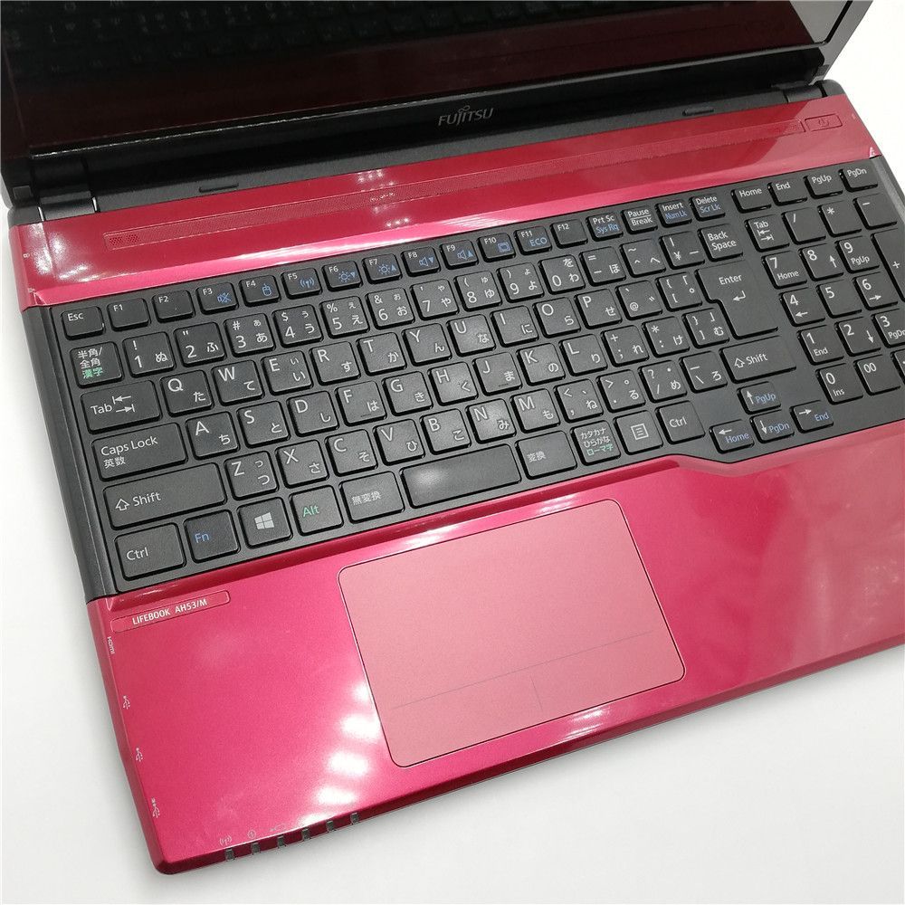 激安 Wi-Fi有 富士通 ノートパソコン AH53/M レッド 中古美品 Core i7