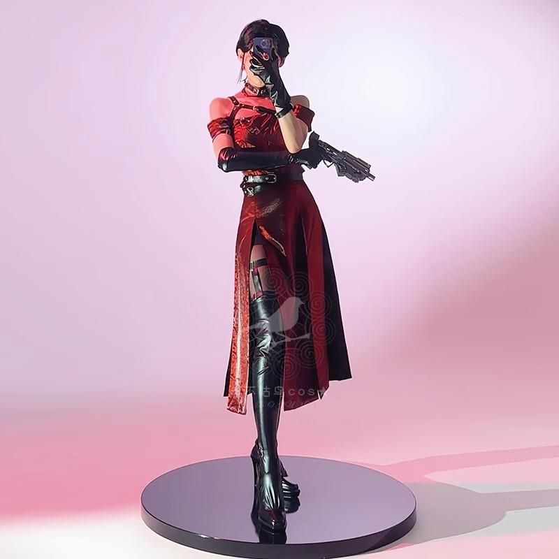 高品質 ゲーム 恋と深空 暗幕 コスプレ 服装 深空 人 主控 赤 ワンピース セット meilu 51205