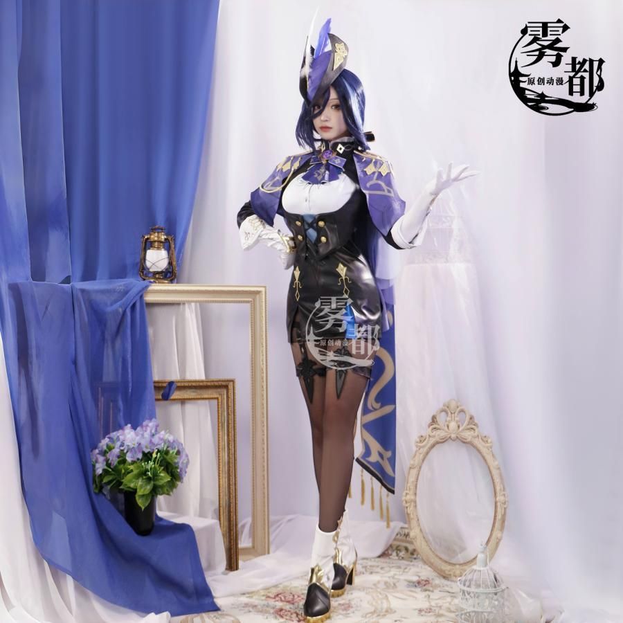 霧都アニメ 原神 クロリンデ COS衣装 フルセット C服 ゲーム衣装 コスプレ meilu 51209