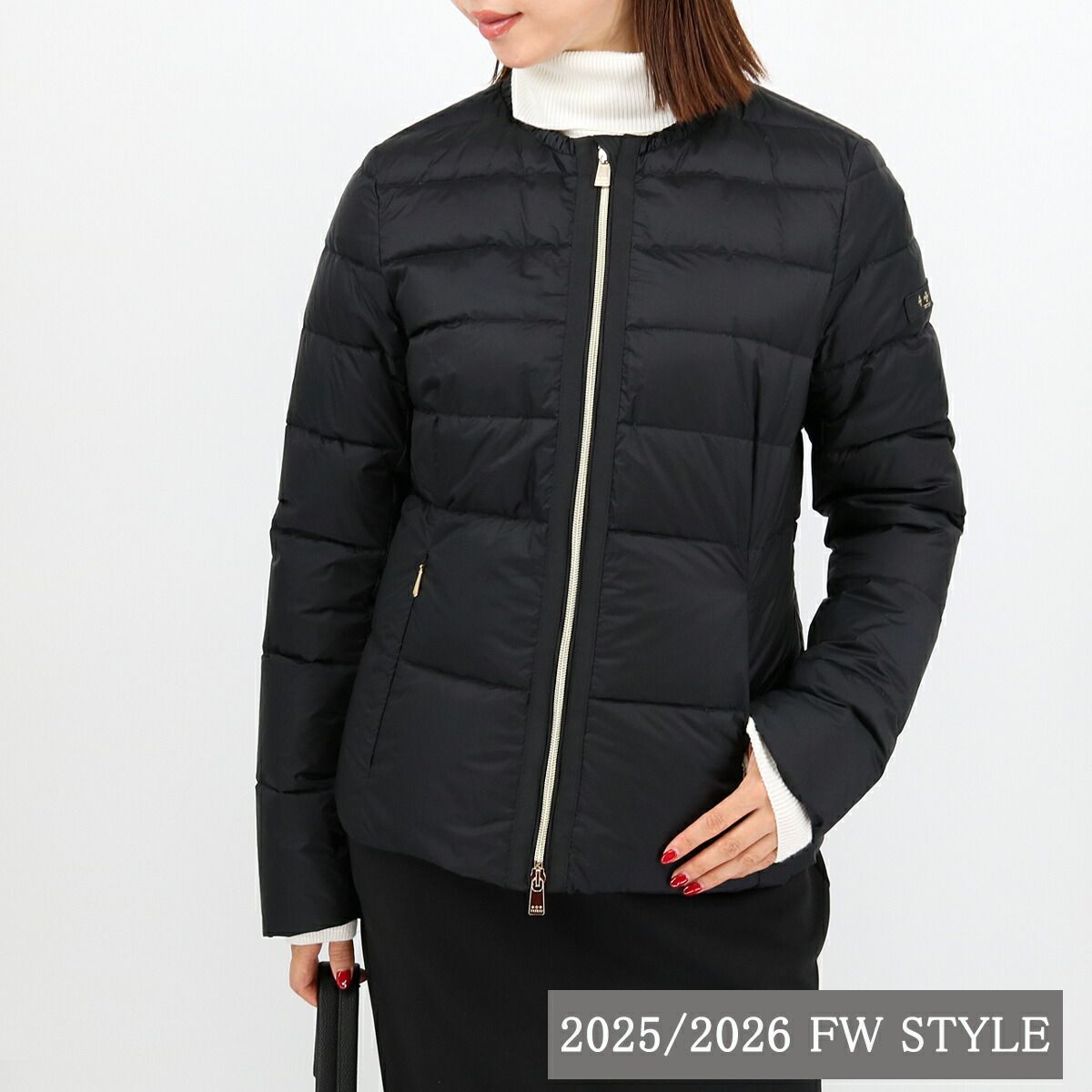 □TATRAS タトラス BREVA ブレヴァ BLACK ノーカラーライトダウン