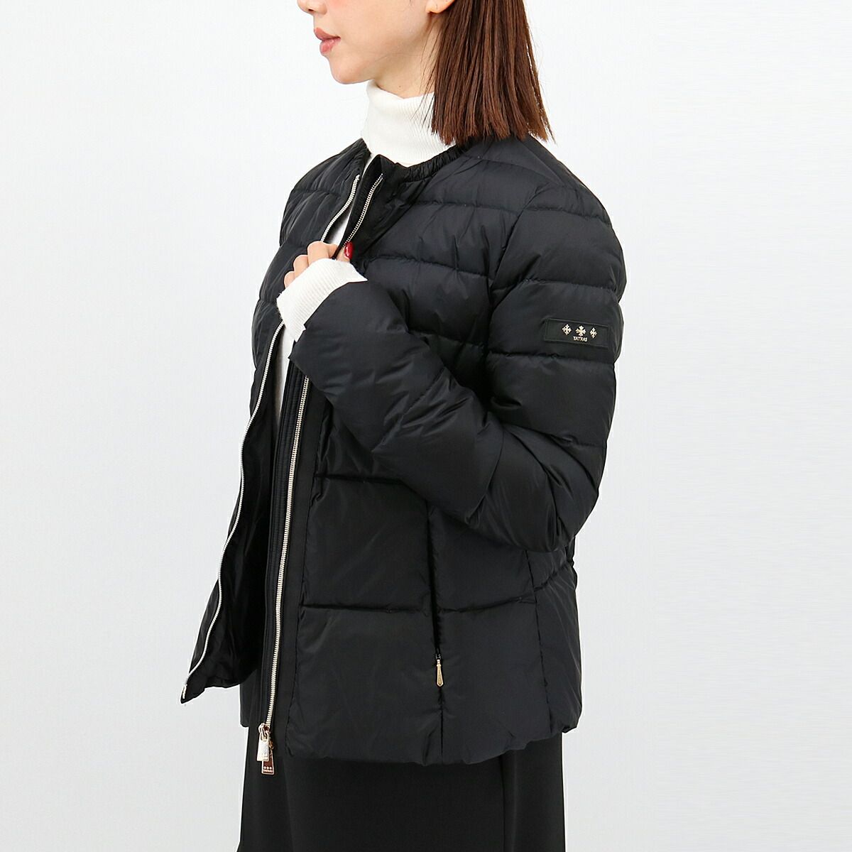 □TATRAS タトラス BREVA ブレヴァ BLACK ノーカラーライトダウン