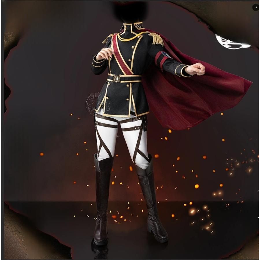 霧都アニメ 進撃の巨人 調査兵団 ミカサ ブレイブオーダー コスプレ衣装 meilu 51209