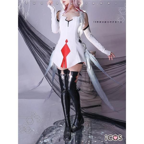 ICOS ギルティクラウン 楪いのり コスプレ衣装 蜻蛉服 白戦2.0 meilu 51204