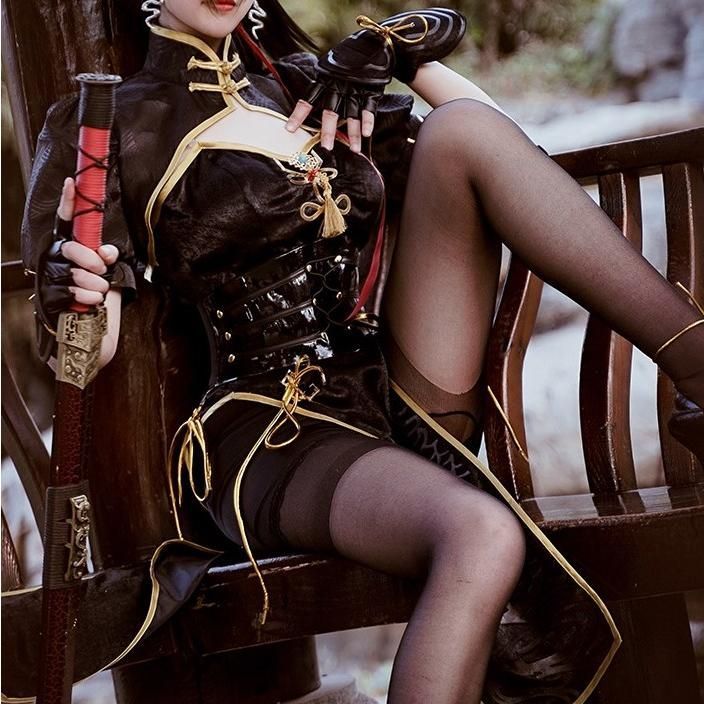 高品質 ゲーム 永劫無間 寧紅夜 コスプレ 龍の道 旗袍 女性用 御姐 古代風 meilu 51205