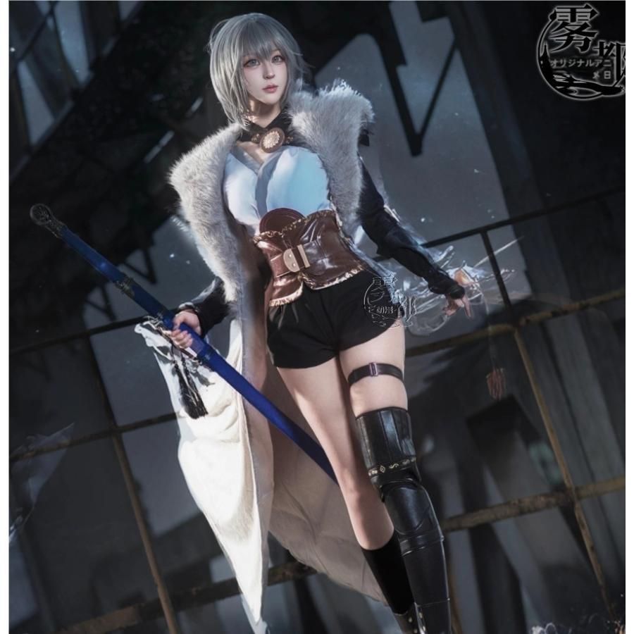 ♥ 霧都アニメ 霊籠 覚醒者 リーダー 白月魁 COS衣装 ゲーム 二次元コスプレ 衣装 フルセット meilu 51209