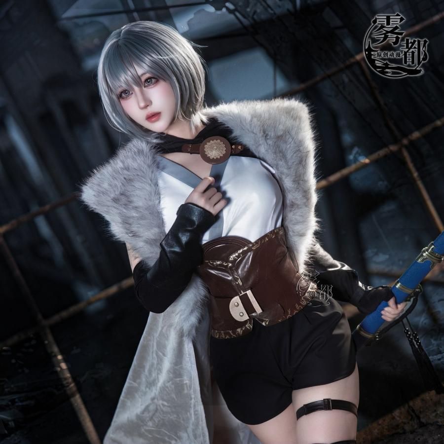 霧都アニメ 霊籠 覚醒者 リーダー 白月魁 COS衣装 ゲーム 二次元コスプレ 衣装 フルセット meilu 51209