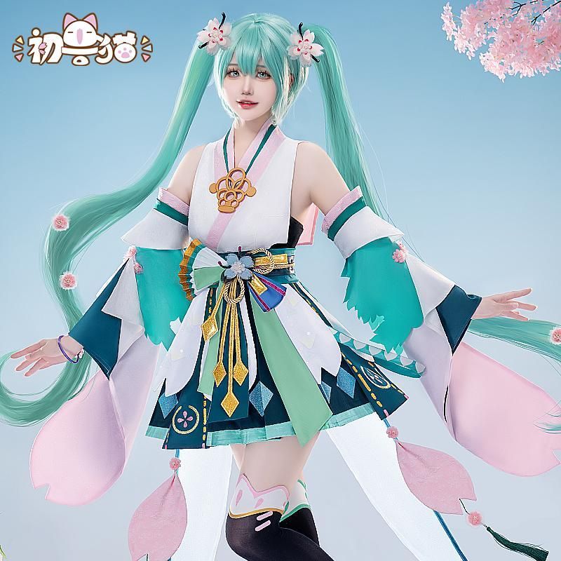 初獣猫 初音ミク 陰陽師コラボ 鏡音リン レン コスプレ衣装 meilu 51209