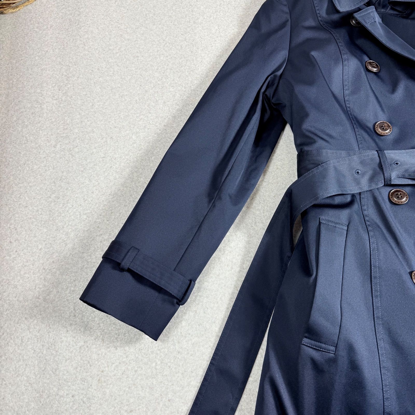 極美品 Attenir アテニア 蓄熱ライナー付き トレンチコート ダーク