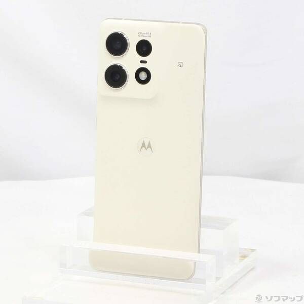 motorola edge 50s PRO SoftBank バニラクリーム 中古品〕 motorola edge 50s pro 256GB バニラクリーム MOSAH3