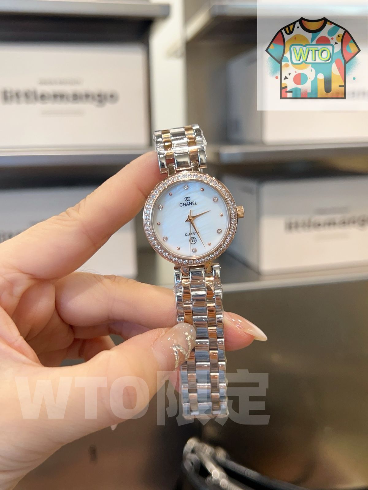 今日特価】Chanel シャネル 輸入クォーツムーブメント ミネラルガラス