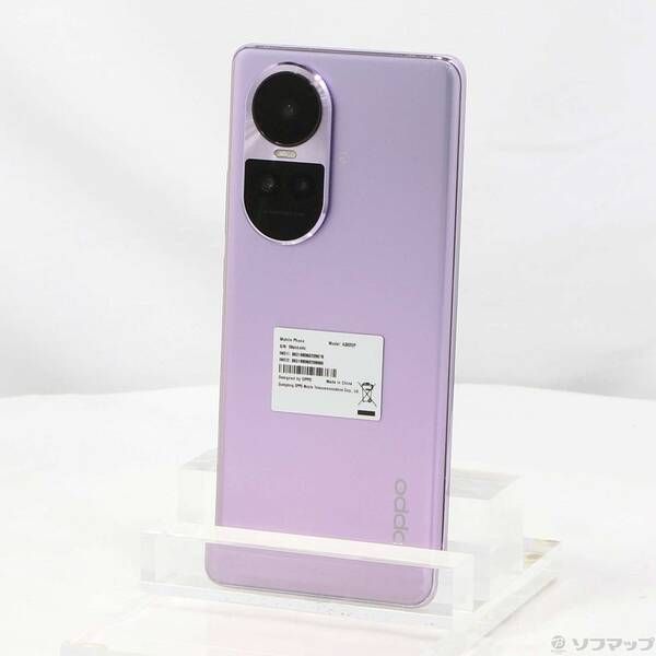 中古品〕 OPPO Reno10 Pro 5G 256GB グロッシーパープル A302OP