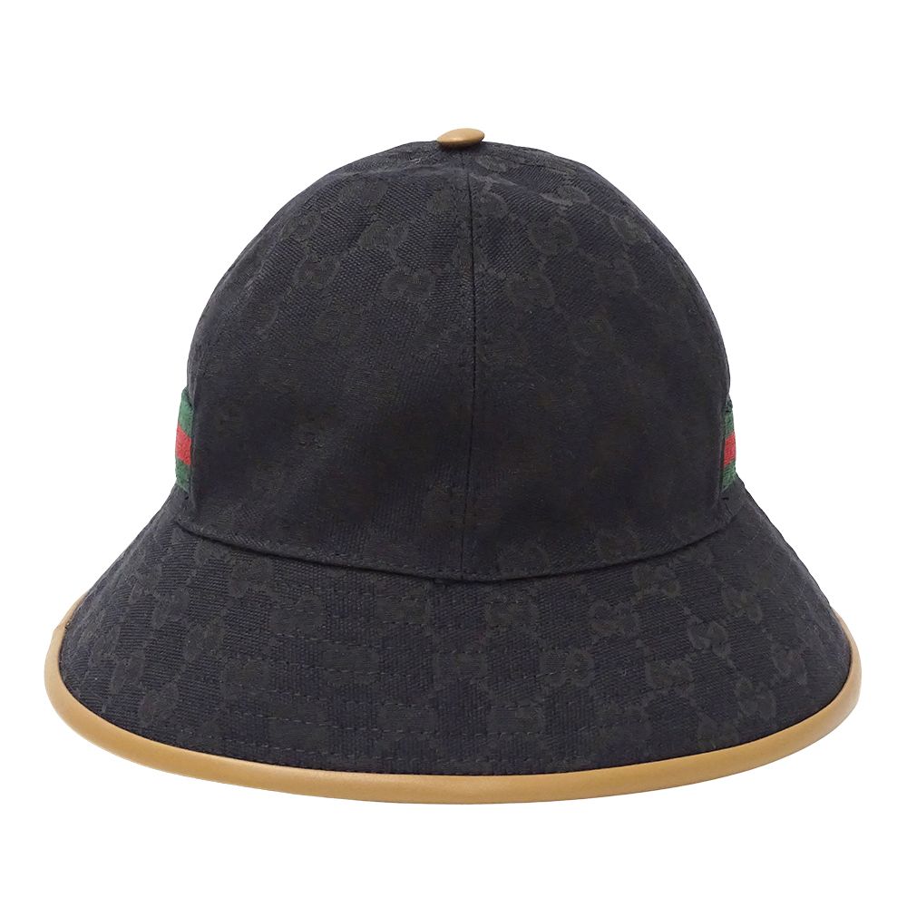 【未使用】GUCCI GGキャンバス シェリー バケットハット XLイタリア製 中古・古着通販】GUCCI (グッチ) GGキャンバスバケットハット ベージュ
