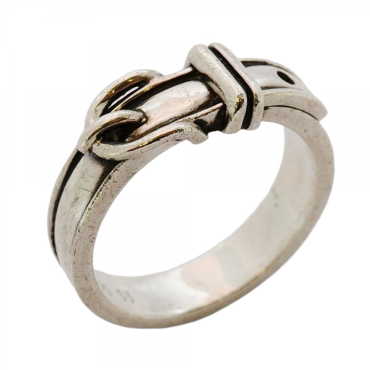 エルメス サンチュール・ベルト ゴールド シルバー コンビリング k18