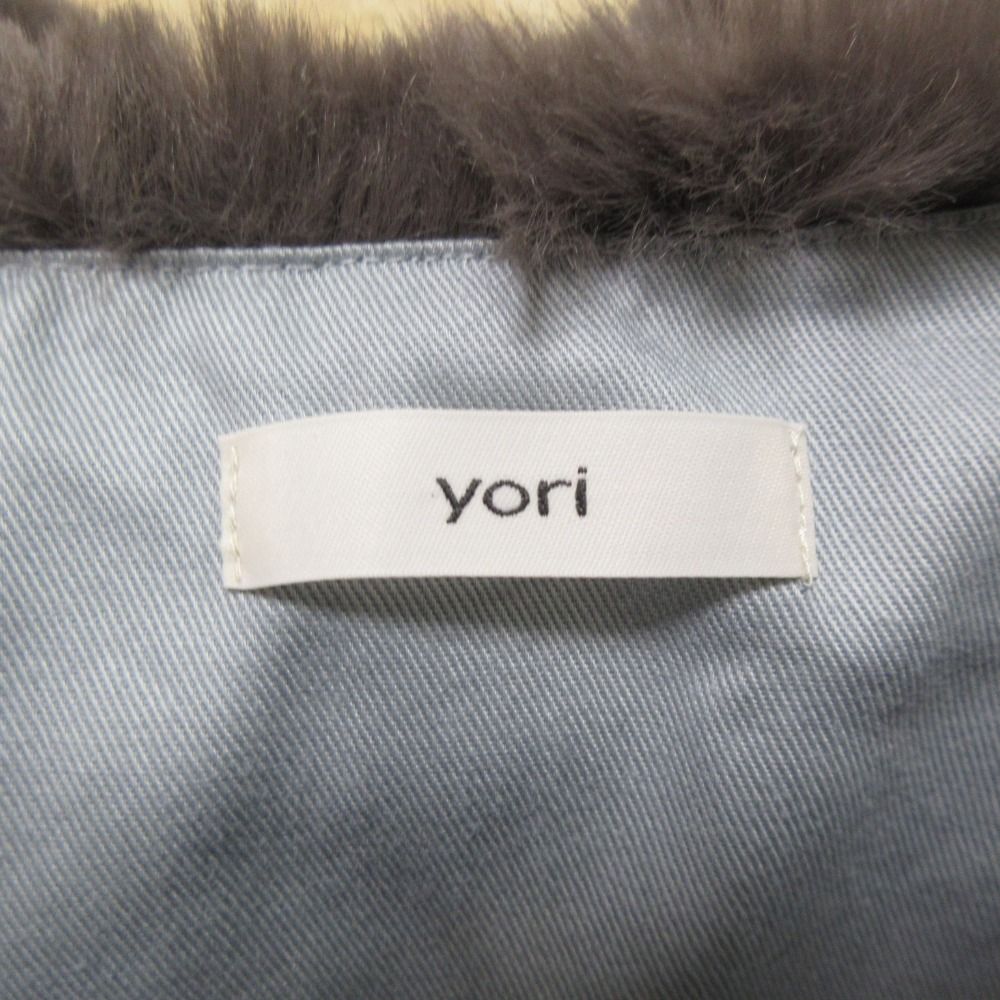 美品 yori ヨリ ボリュームエコファージレ ベスト YR2025-085AW サイズ