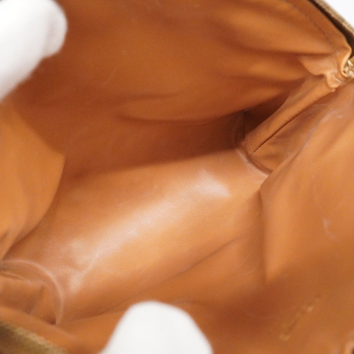 【CELINE】アクセサリーポーチ　マカダム柄　ゴールド金具　ベージュ　PVC 5oc2922-r】セリーヌ ポーチ マカダム PVC ベージュ ゴールド金具