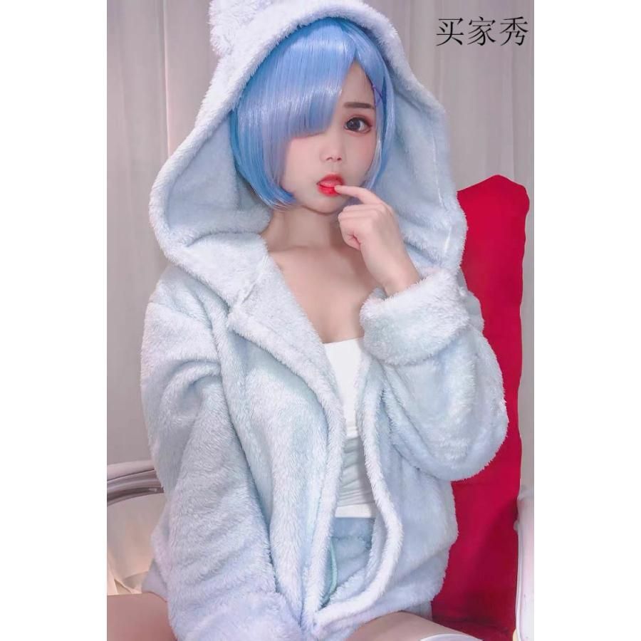  Re ゼロ レム＆ラム 猫耳パジャマ コスプレ衣装 フルセット meilu 51210 その他 キャラクター衣装