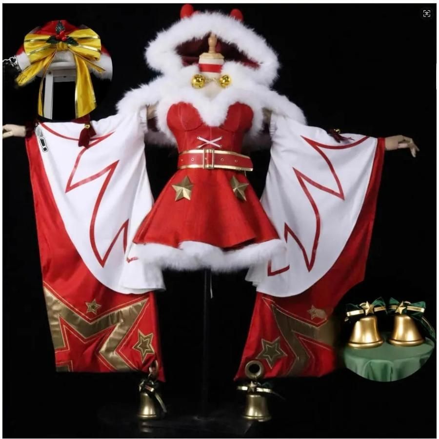 高品質 Honor of Kings 貂蝉 聖誕恋歌 コスプレ衣装 メイド風 フルセット meilu 51205