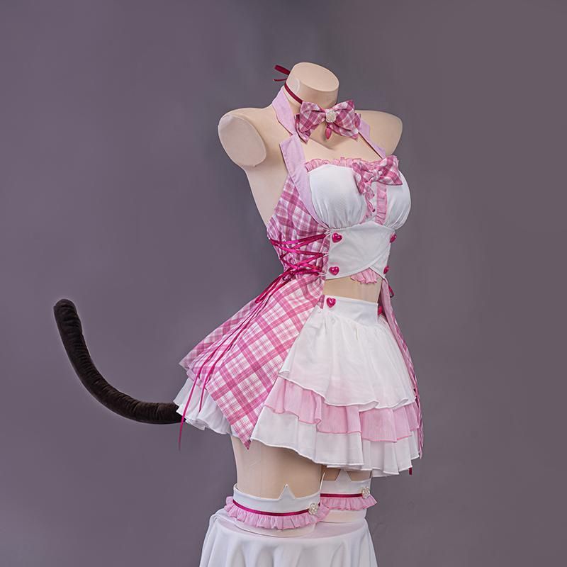 高品質 ネコぱら チョコ＆シャンテ 猫娘コスプレ衣装 歌姫Ver フルセット meilu 51205