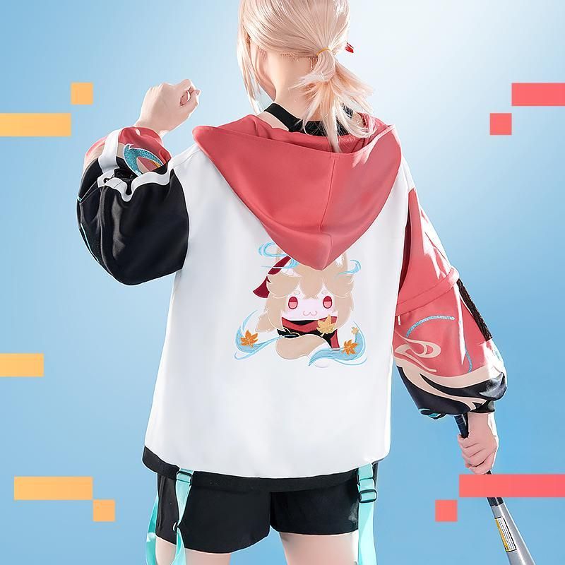 初獣猫 同人 小さな動物冒険団 フード付きアウター 野球アウター meilu 51209