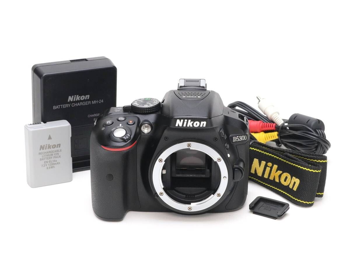 C (実用品) Nikon ニコン D5300 ブラック ボディ シャッター数 6,193枚