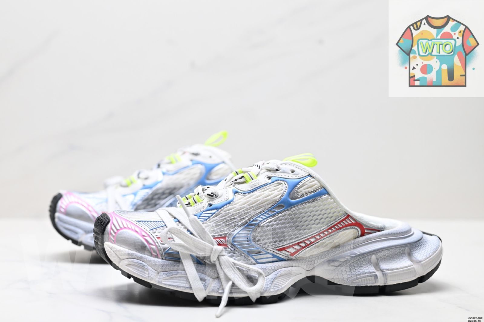 Balenciagaバレンシアガ 3XL ミュール レザー クローグサンダル-WTO