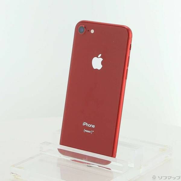 中古品〕 iPhone8 64GB プロダクトレッド MRRY2J／A SIMフリー【258