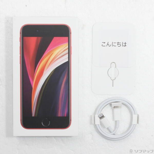 中古品〕 iPhone SE 第2世代 64GB プロダクトレッド MHGR3J／A SIM