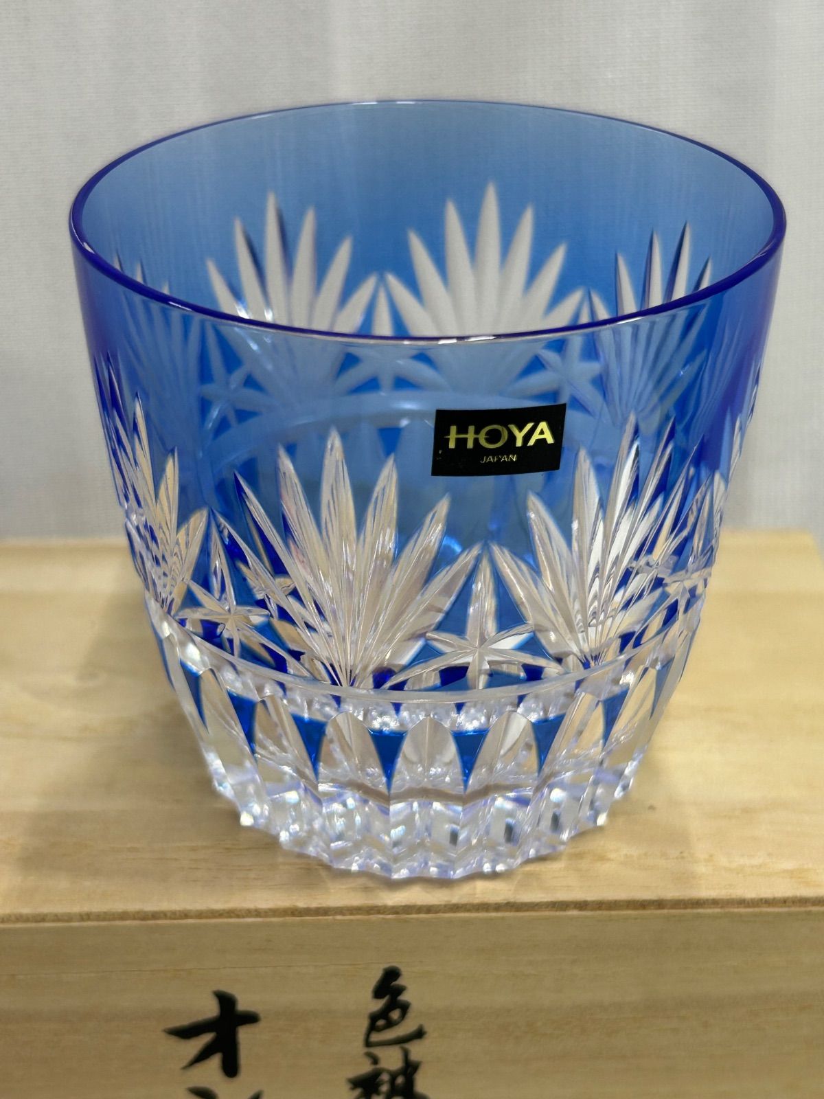 11709【未使用】HOYAクリスタル オンザロックグラスペア 江戸切子