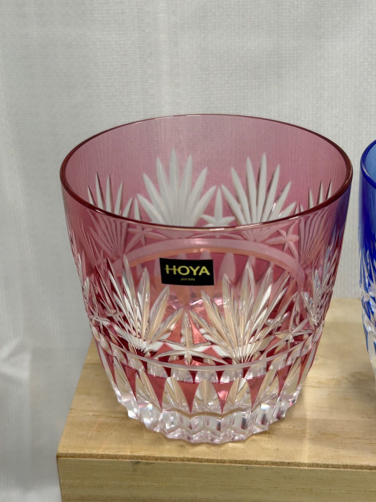 11709【未使用】HOYAクリスタル オンザロックグラスペア 江戸切子