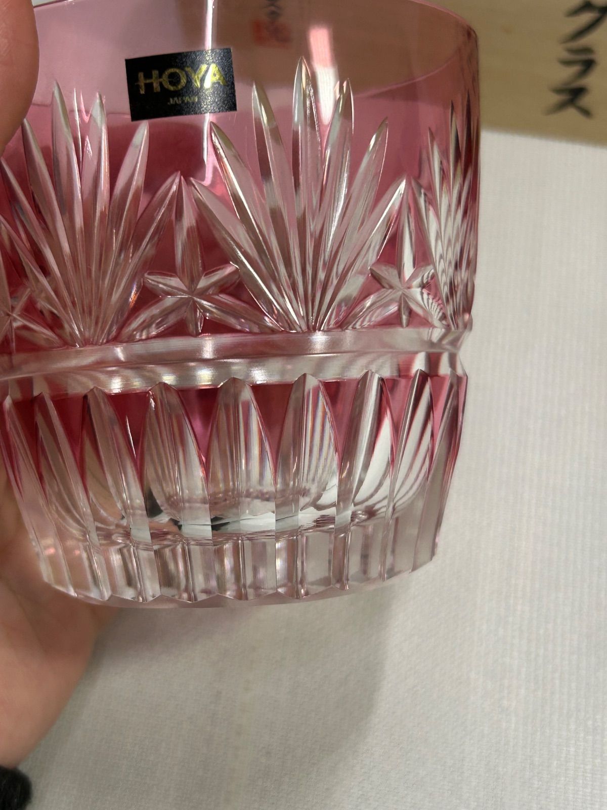 HOYA クリスタルカットアイスバケットとグラスセット　江戸切子 HOYA クリスタルカットアイスバケットとグラスセット 江戸切子