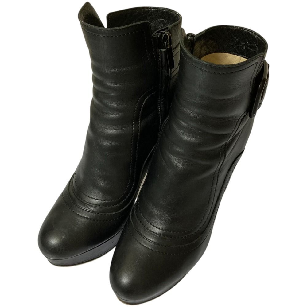 良品 JIMMY CHOO ジミーチュウ レザー ショートブーツ サイズ35 22cm