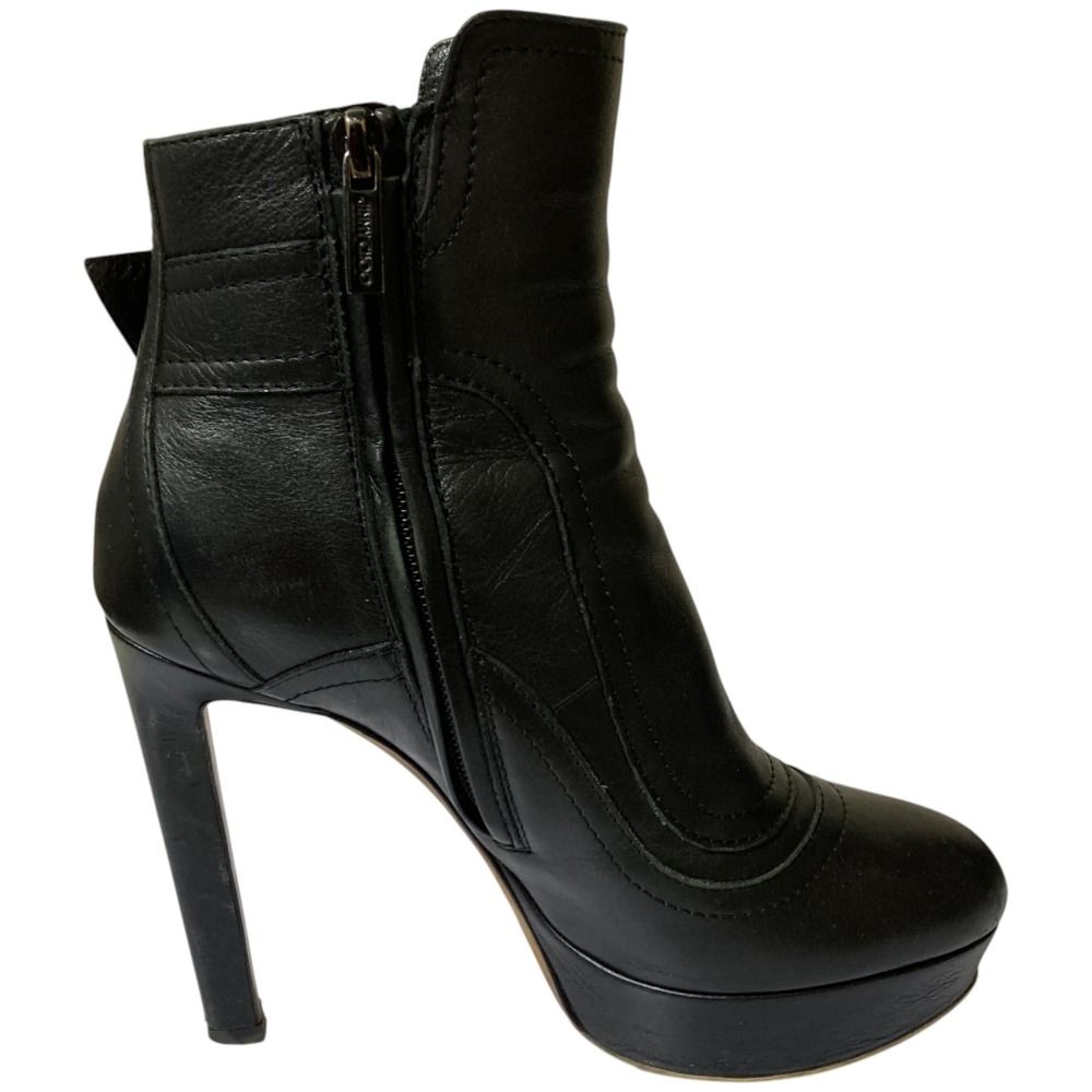 良品 JIMMY CHOO ジミーチュウ レザー ショートブーツ サイズ35 22cm