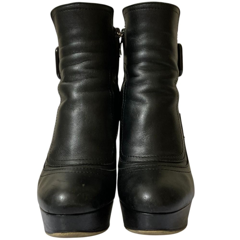 良品 JIMMY CHOO ジミーチュウ レザー ショートブーツ サイズ35 22cm