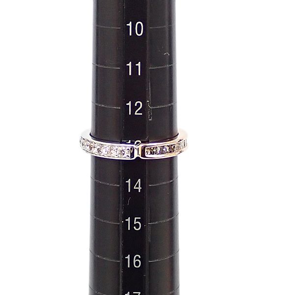 ジーエスティービー ダイヤモンド リング K18ホワイトゴールド K18