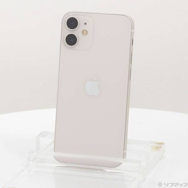 中古品〕 iPhone12 mini 128GB ホワイト MGDM3J／A SIMフリー【377