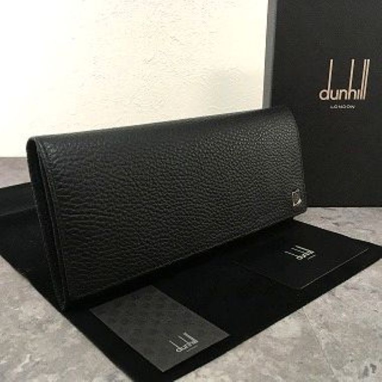 送料込み！ 未使用品 dunhill 長財布 ブラック レザー 箱付き 581