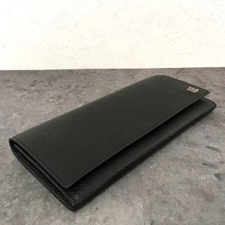 dunhill ブラックレザー長財布　出品　未使用 送料込み！ 未使用品 dunhill 長財布 ブラック レザー 箱付き 581