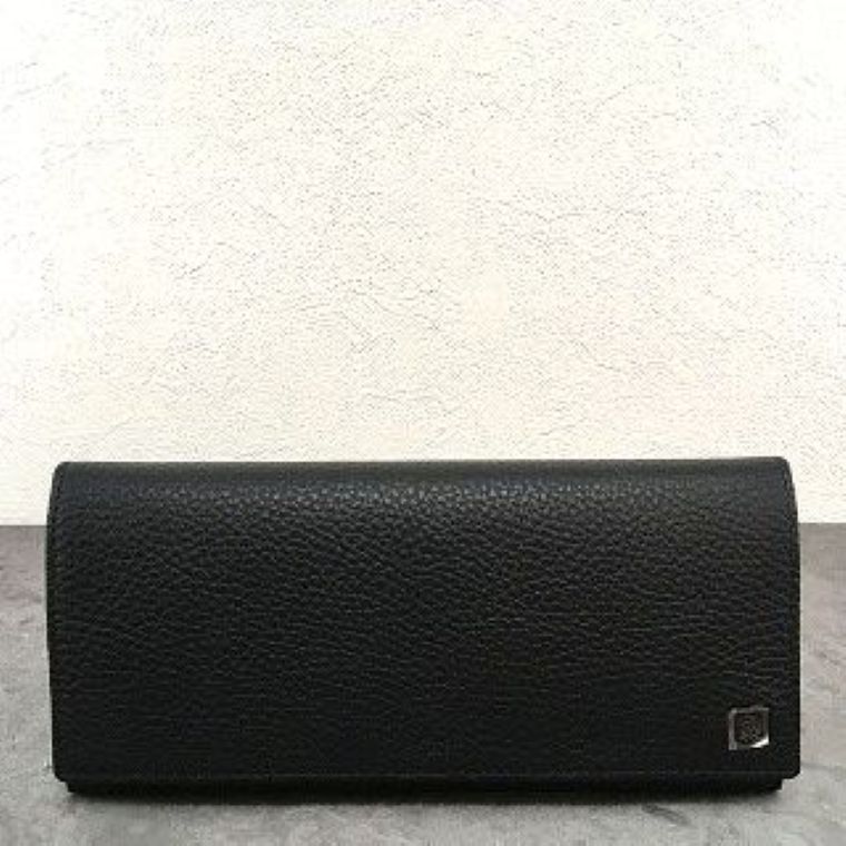 送料込み！ 未使用品 dunhill 長財布 ブラック レザー 箱付き 581