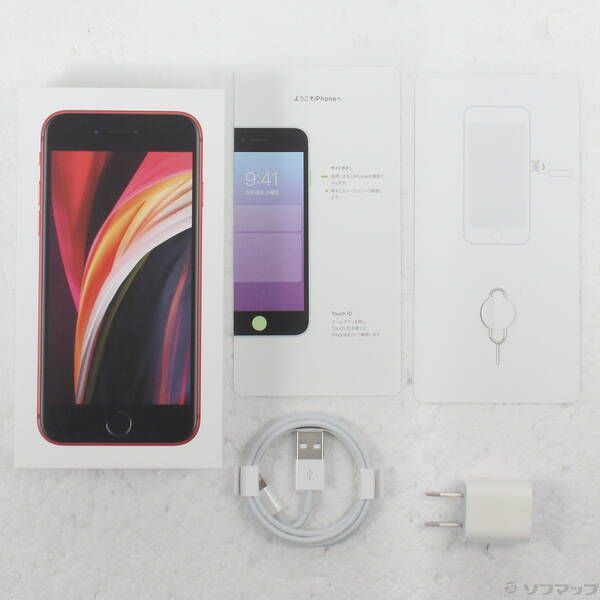 中古品〕 iPhone SE 第2世代 64GB プロダクトレッド MX9U2J／A SIM