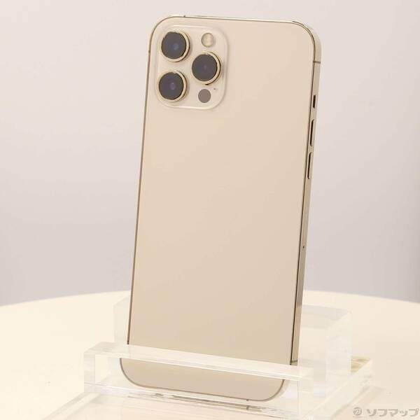 中古品〕 iPhone12 Pro Max 256GB ゴールド MGD13J／A SIMフリー【262
