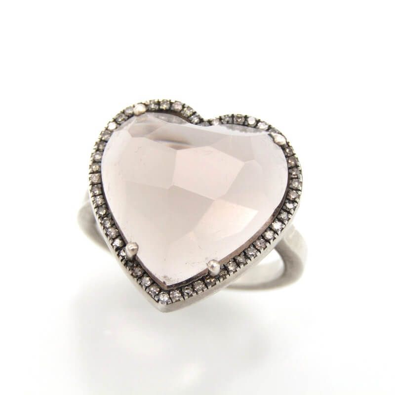 Adlin Hue アドリン ヒュー リング スモーキークォーツ ハート 1894