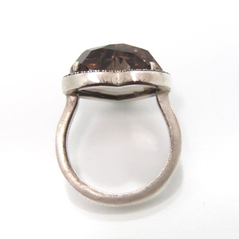 アドリンヒュー　Adlin Hue　スモーキークォーツ　ダイヤ　ハートリング アドリンヒュー Adlin Hue スモーキークォーツ ダイヤ ハートリング