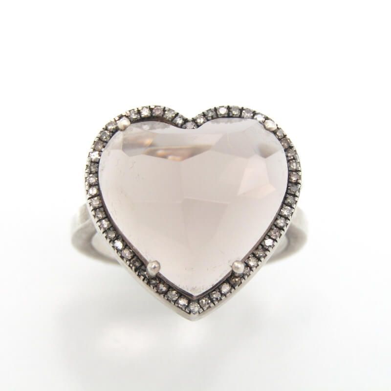 Adlin Hue アドリン ヒュー リング スモーキークォーツ ハート 1894