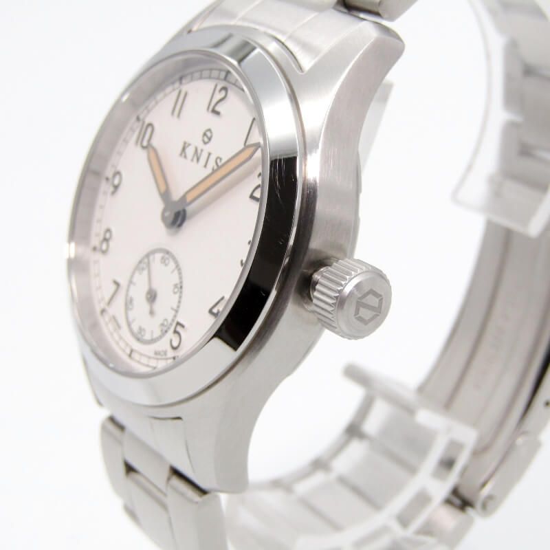 美品 KNIS ニス レトロ ミリタリーウォッチ KN003-WHSS 38mm クォーツ  
