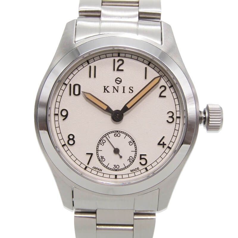 美品 KNIS ニス レトロ ミリタリーウォッチ KN003-WHSS 38mm クォーツ  
