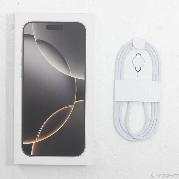 中古品〕 iPhone16 Pro Max 256GB ナチュラルチタニウム MYWK3J／A SIM